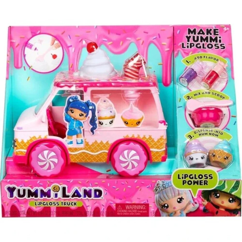 Yummiland Lipgloss Truck with DIY Yummiland Lip Gloss Kit - New in Box